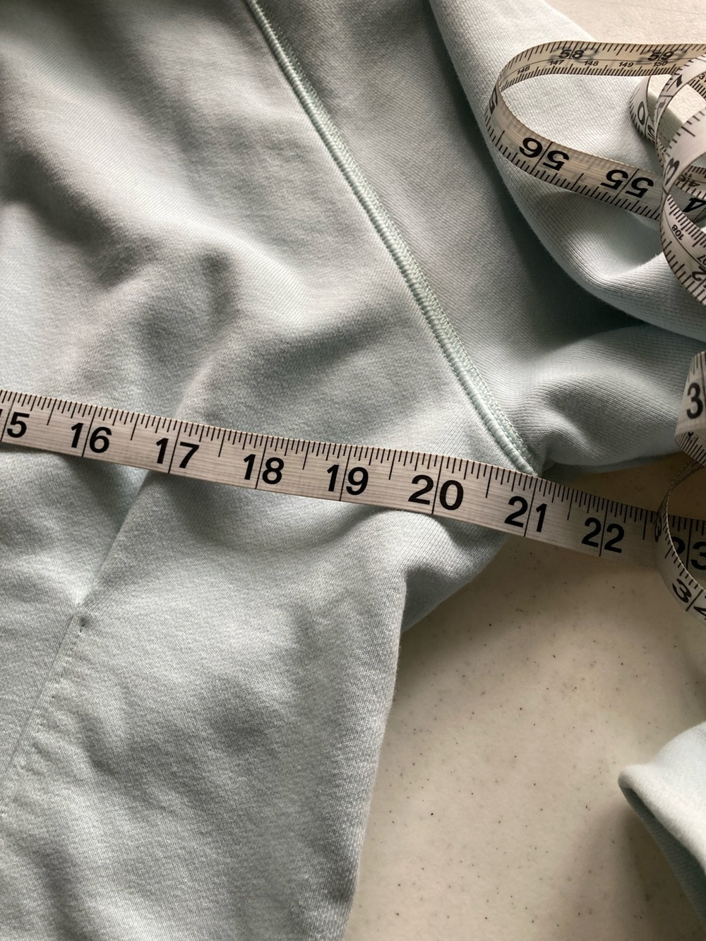 Light Blue Fabletics Hoodie Sweatshirt - Picture 6 of 7
